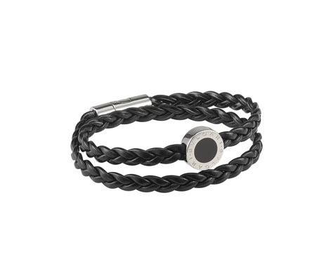 bulgari men bracelet|bvlgari men's leather bracelet.